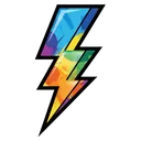 lightning bolt Pop Art icon