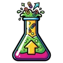 link juice beaker Pop Art icon