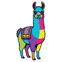 llama Pop Art icon