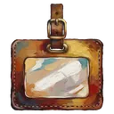 luggage tag Oil Painting icon