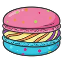 macaron Pop Art icon