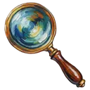 magnifying glass Oil Painting icon