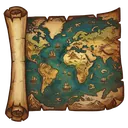 map Oil Painting icon