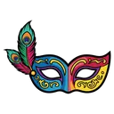 masquerade mask Pop Art icon