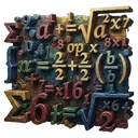 math equation formula Oil Painting icon