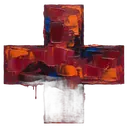 medical cross symbol Oil Painting icon