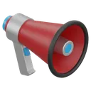megaphone Isometric icon