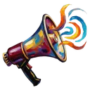 megaphone announcement Oil Painting icon