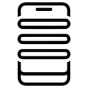 mobile menu Line Art icon