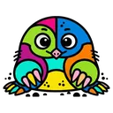 mole Pop Art icon