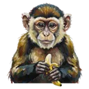 monkey Oil Painting icon