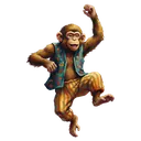 monkey dancing Oil Painting icon