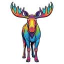 moose Pop Art icon