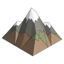 mountain Isometric icon