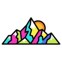 mountain Pop Art icon