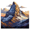 mountain peak Oil Painting icon