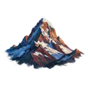 mountain peak summit Oil Painting icon