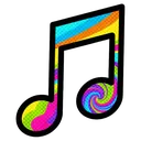 music note Pop Art icon