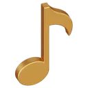 musical note Isometric icon