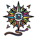 navigational intent Pop Art icon
