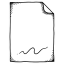 new document Hand Drawn icon