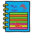 notebook Pop Art icon