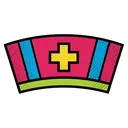 nurse hat Pop Art icon