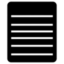 nutrition label Solid Glyph icon