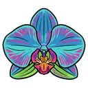 orchid Pop Art icon