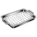 oven tray Hand Drawn icon