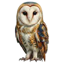 owl Oil Painting icon
