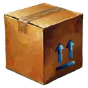 package delivery box Oil Painting icon