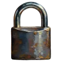 padlock Oil Painting icon
