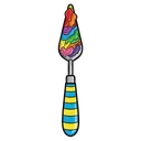 palette knife Pop Art icon