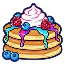 pancakes Pop Art icon