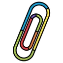 paperclip Pop Art icon