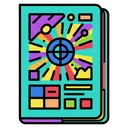 passport Pop Art icon