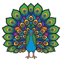 peacock Pop Art icon
