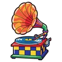 phonograph Pop Art icon