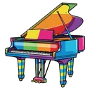 piano Pop Art icon