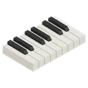 piano keys Isometric icon