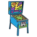 pinball machine Pop Art icon