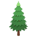 pine tree Isometric icon