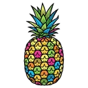 pineapple Pop Art icon