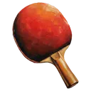 ping pong paddle Oil Painting icon
