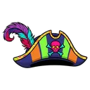pirate hat Pop Art icon