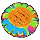 pita bread Pop Art icon