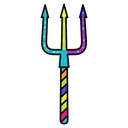 pitchfork Pop Art icon