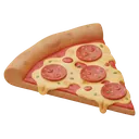 pizza slice Isometric icon