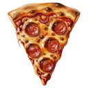 pizza slice Oil Painting icon